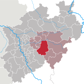Poziția regiunii Märkischer Kreis