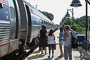 Northeast Regional at Burke Centre station, August 2010