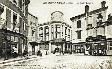 Photo ancienne des Nouvelles Galeries aux Quatre-Cantons.