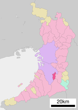 Location in Osaka-Sayamas prefecture