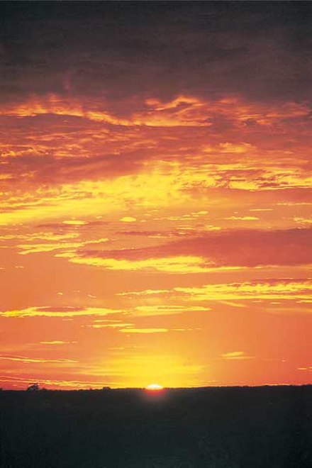 Sunset near Alice Springs