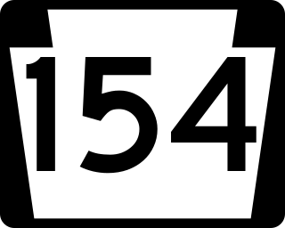 <span class="mw-page-title-main">Pennsylvania Route 154</span> State highway in Pennsylvania, US