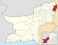 صوبہ بلوچستان میں ضلع موسیٰ خیل کا محل وقوع