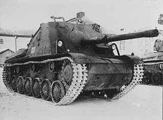 <span class="mw-page-title-main">Pansarvärnskanonvagn m/43</span> Tank destroyer developed by Landsverk