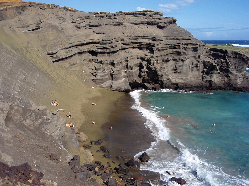 Papakolea looking down