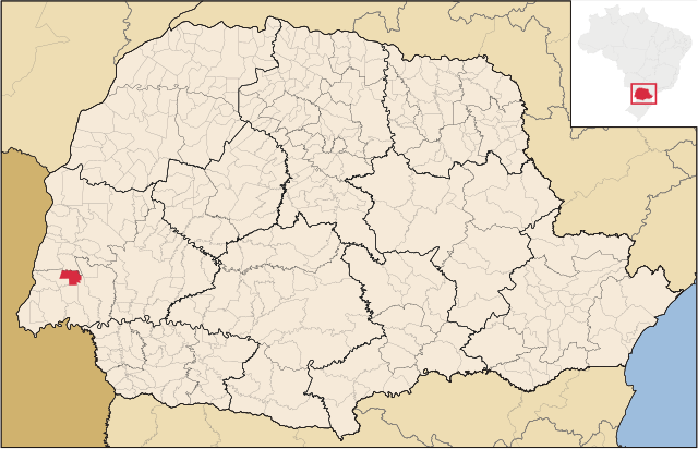 Localização de Ramilândia no Paraná