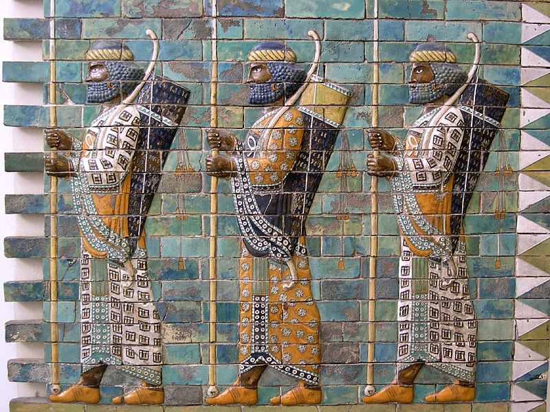 File:Persian warriors from Berlin Museum.jpg