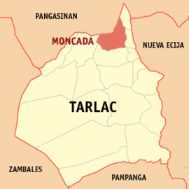 Moncada na Tarlac Coordenadas : 15°43'59"N, 120°34'21"E