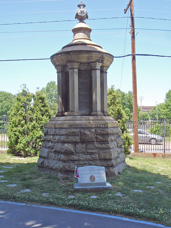 Pickett's grave site at Hollywood Cemetery