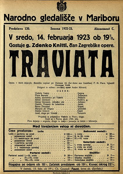 File:Plakat za predstavo Traviata v Narodnem gledališču v Mariboru 14. februarja 1923.jpg