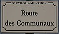 Plaque route Communaux St Cyr Menthon 3.jpg