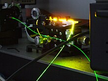 Injection dans une fibre optique d'un supercontinuum optique