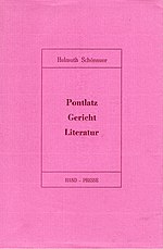 Vorschaubild für Pontlatz.Gericht.Literatur