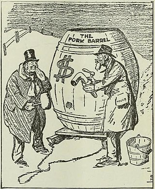 <span class="mw-page-title-main">Pork barrel</span> Political tactic