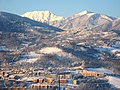 Porretta terme with snow