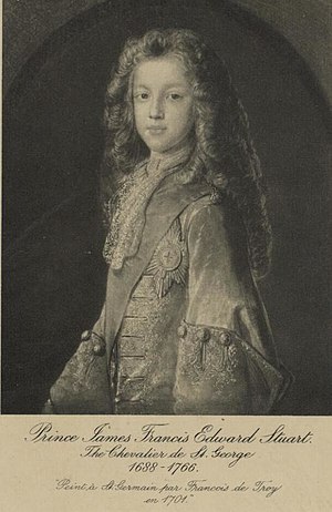 James Francis Edward Stuart: Ymhonwy orsedd Lloegr, yr Alban ac Iwerddon (1688-1766)