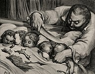 Gustave Doré: Illustration for Le Petit Poucet, 1862