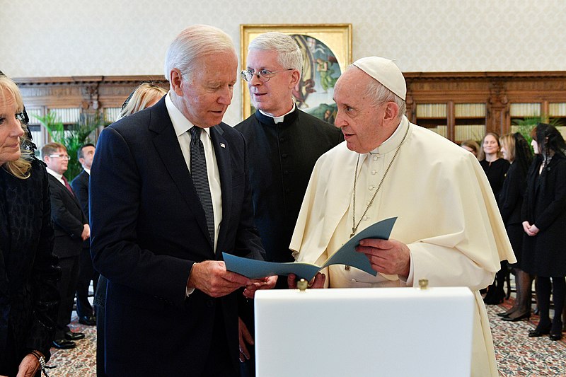 File:President Joe Biden with Pope Francis.jpg