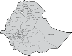 Map of the provinces of Ethiopia in 1935. (Derived from Perham, Margery (1969):
The Government of Ethiopia) Provinces of Ethiopia, before 1935.svg