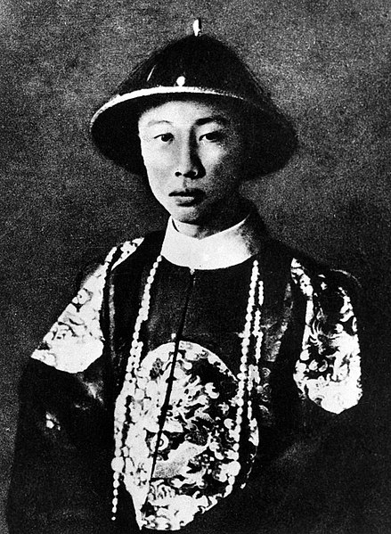 A photograph of the Xuantong Emperor, widely considered to be the last legitimate monarch of China, taken in AD 1922.