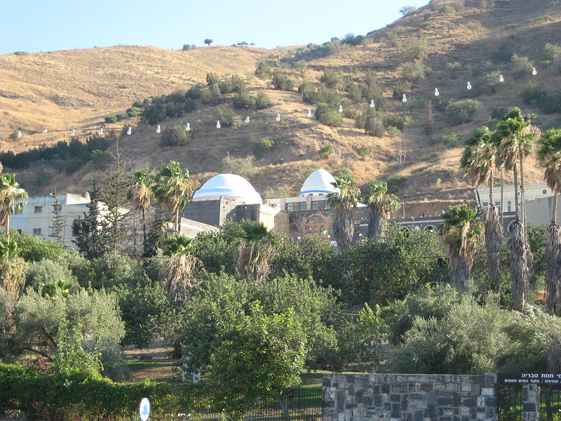 File:Rabbi Meir Ohel, view from the seashore of the Sea of Galilee.JPG