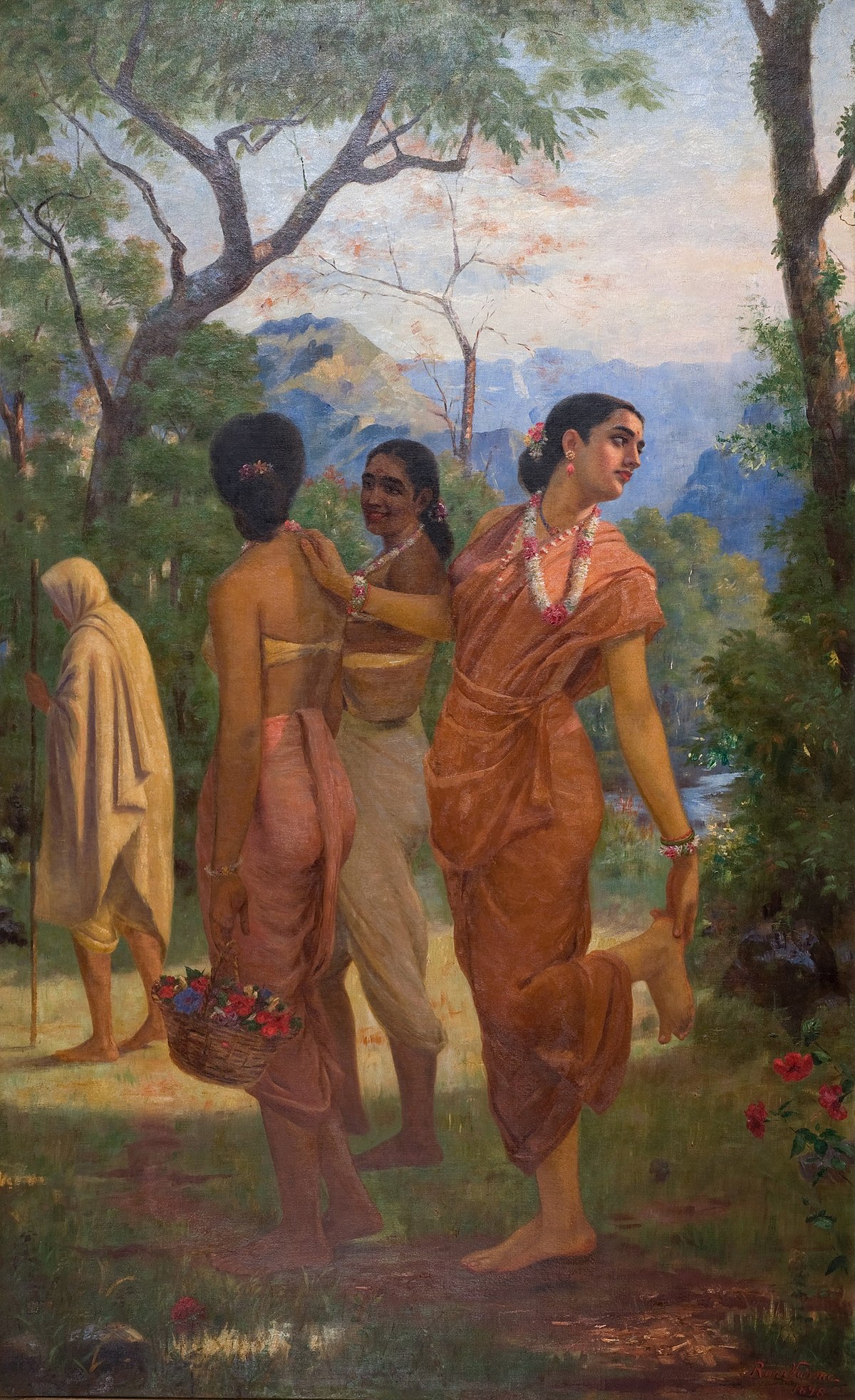 indian modern woman art