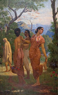 Raja Ravi Varma’s Shakuntala (1870); oil on canvas