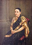 Portrait of a lady av Raja Ravi Varma, slutet av 1800-talet