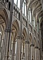 Pareti della navata centrale nella cattedrale di Notre-Dame di Reims (dal 1211)