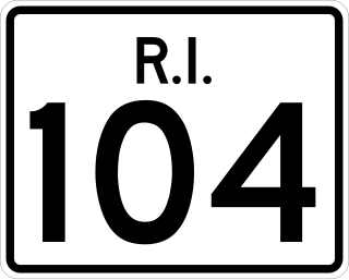 <span class="mw-page-title-main">Rhode Island Route 104</span> State highway in Rhode Island, US