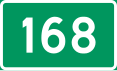 National Road 168 shield