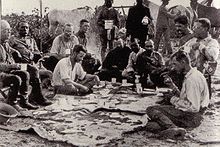 From left to right (seated): Fr. John Augustine Zahm, Candido Rondon, Kermit Roosevelt, Cherrie, Miller, four Brazilians, Roosevelt, Fiala. Only Roosevelt, Kermit, Cherrie, Rondon, and the Brazilians traveled down the River of Doubt. River-doubt-team.jpg