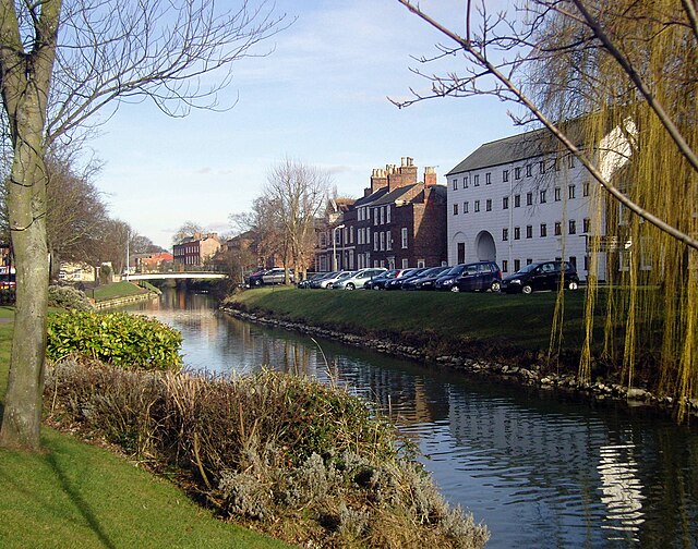 The River Welland passing through Spalding