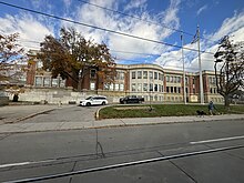 Riverdale Collegiate Institute is a public secondary school operated by the Toronto District School Board. Riverdale Collegiate Institute 2023.jpg