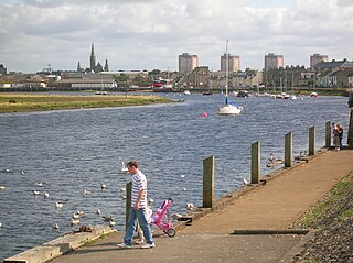 Irvine Harbour Port in Scotland