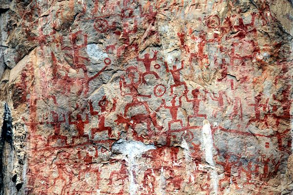 Detail of Zuojiang Huashan Rock Art