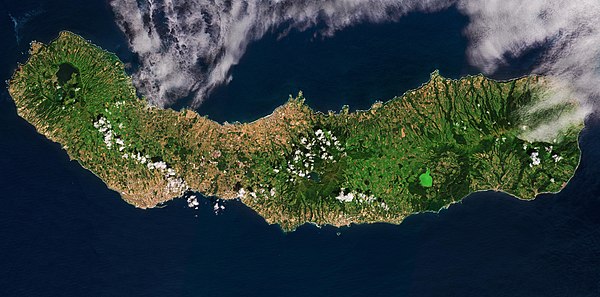 Satellite image of the island