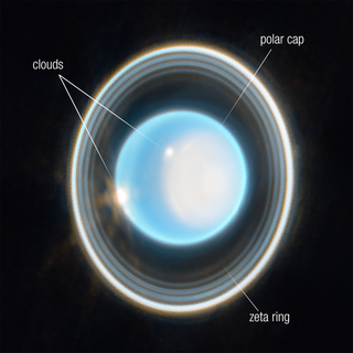 <span class="mw-page-title-main">Rings of Uranus</span> Planetary ring system of Uranus