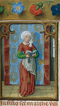 Saint Martha from the Isabella Breviary, 1497