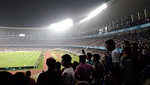 Di dalam stadion.