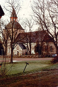 Saltvikin kirkko vuonna 1991.