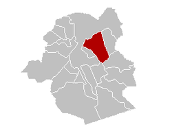 Položaj općine Schaerbeek/Schaarbeek unutar Briselske regije