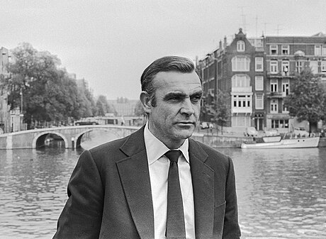 Sean Connery during filming in Amsterdam, 31 July 1971