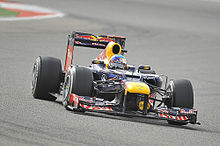 Vettel en route to winning the 2012 Bahrain Grand Prix Sebastian Vettel 2012 Bahrain 3.jpg