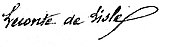 signature de Leconte de Lisle