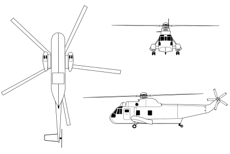 Схематичне зображення SH-3 Sea King