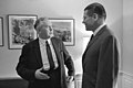 Sir Harold Wilson, British labor leader, meets with Secretary of Defense Robert S. McNamara, right, at the Pentagon.jpg