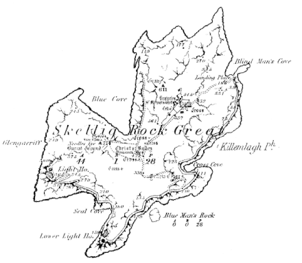 Map of Skellig Michael
