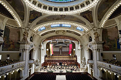 Smetana Hall at the Municipal House (Obecní Dum), Prague