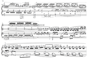A typeset music score